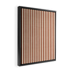 Pinstripe in Rust Framed Canvas Print Gallery Image 2
