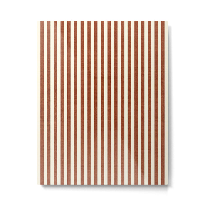 Pinstripe in Rust Metal Print Gallery Image 1