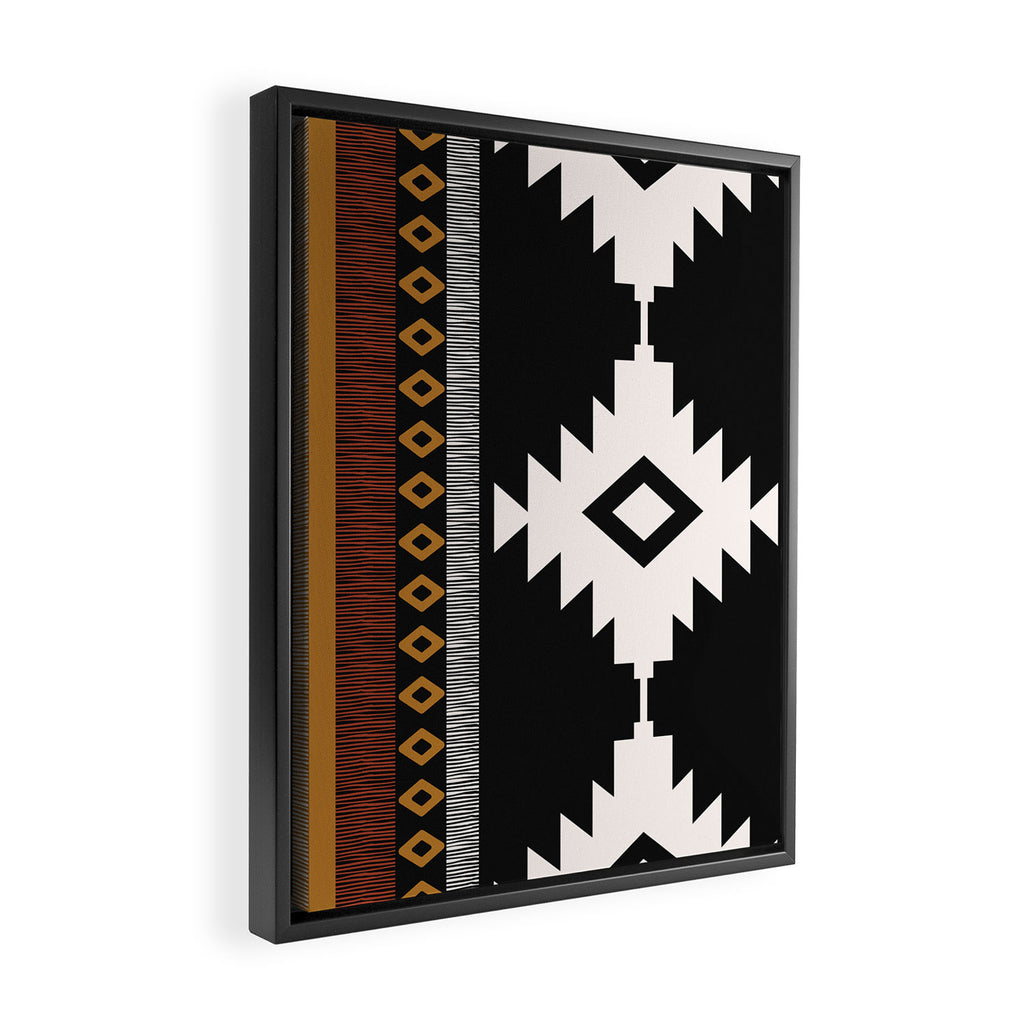 Pueblo in Sienna Framed Canvas Print Gallery Image 2