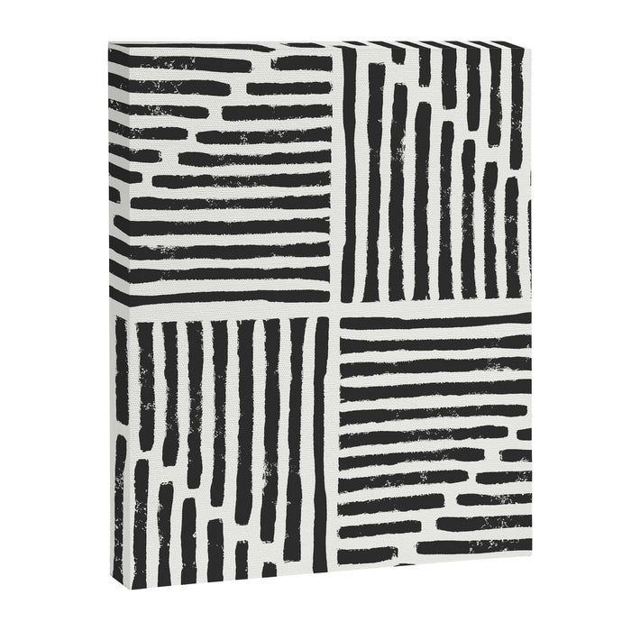 Rook in Black and White Canvas Print Gallery Image 1