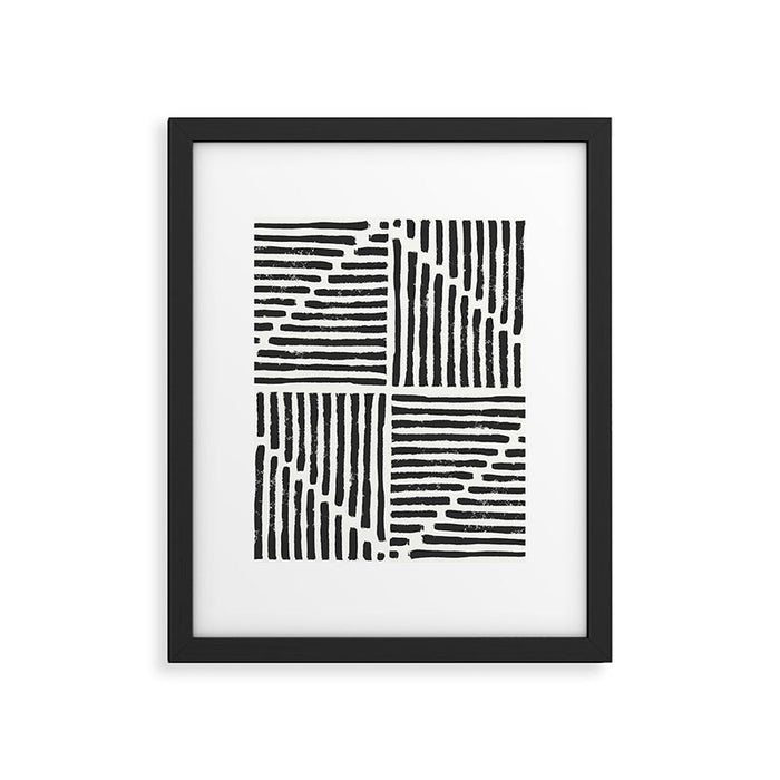 Rook in Black and White Framed Art Print Gallery Image 1