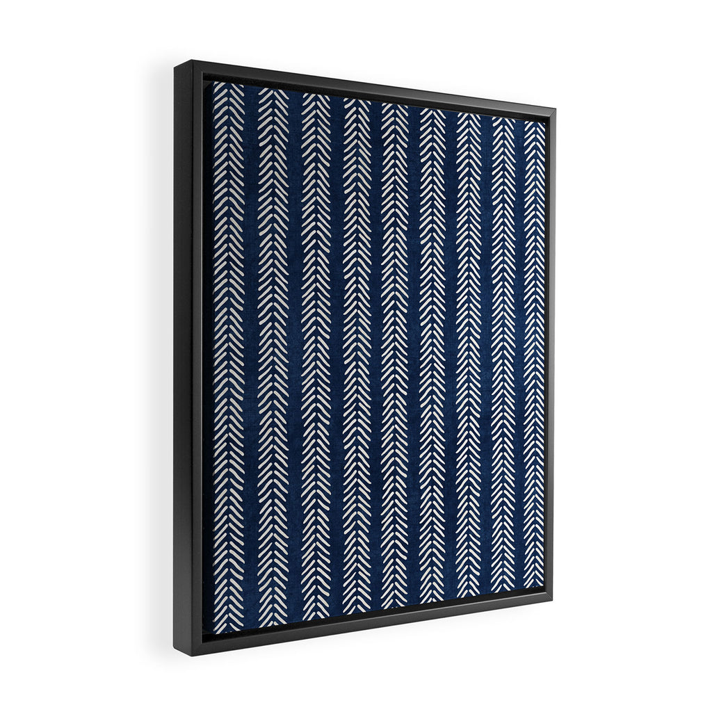 Small Navy Arrowheads Framed Canvas Print Gallery Image 2