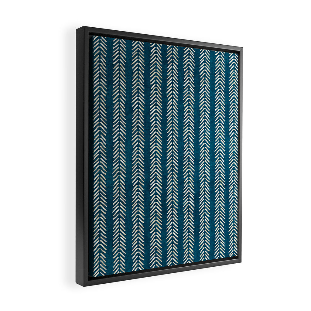 Small Teal Arrowheads Framed Canvas Print Gallery Image 2