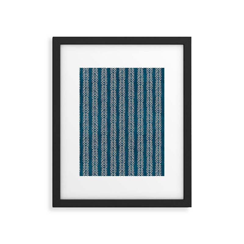 Small Teal Arrowheads Framed Art Print Gallery Image 6