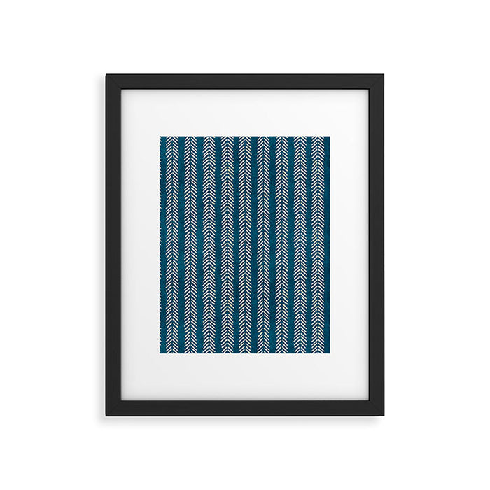Small Teal Arrowheads Framed Art Print Gallery Image 1