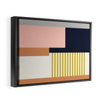 Sol Abstract Geometric Print in Multi Framed Canvas Print Gallery Image 2