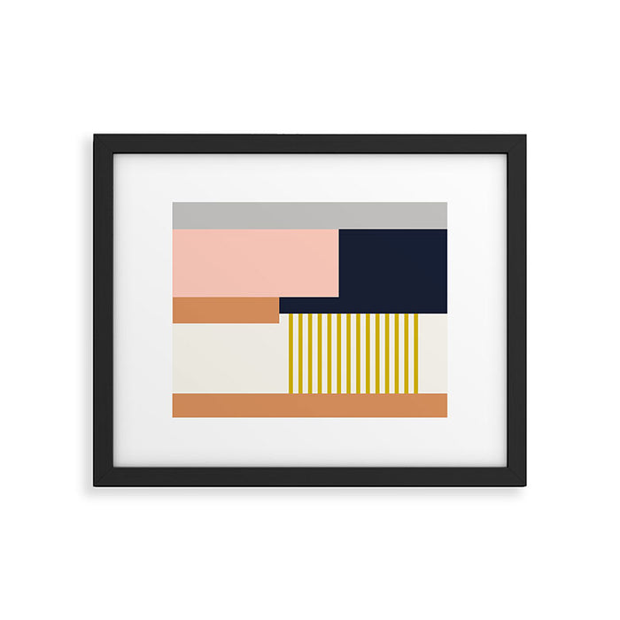 Sol Abstract Geometric Print in Multi Framed Art Print Gallery Image 1