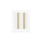 Ticking Stripe in Tan Art Print Gallery Image 1