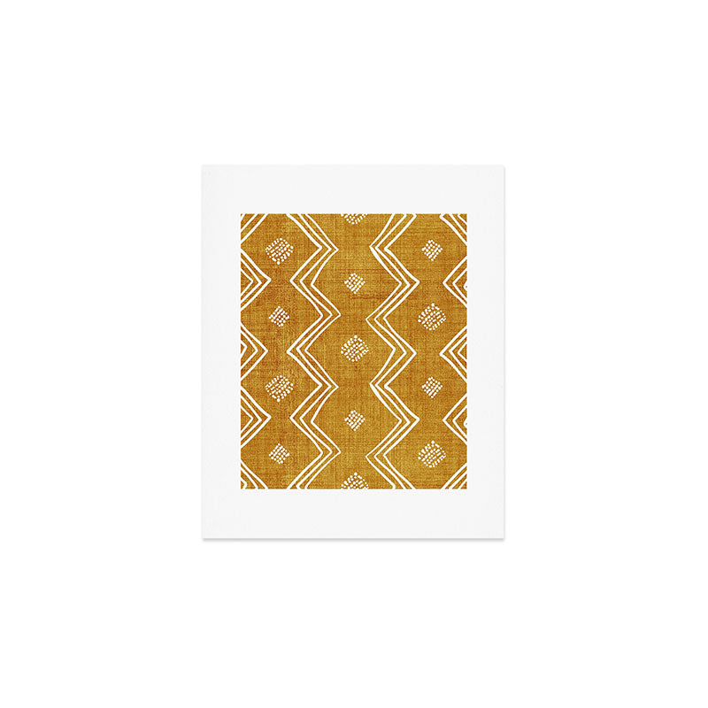 Village in Gold Art Print Gallery Image 1