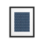 Wabi Sabi Arches in Blue Framed Art Print Gallery Image 6