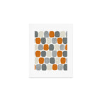 Wonky Ovals in Orange Art Print Gallery Image 1