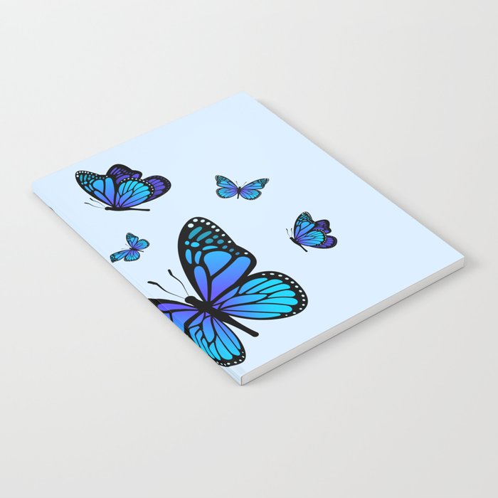 Butterfly Blues | Blue Morpho Butterflies Collage Notebook Gallery Image 2