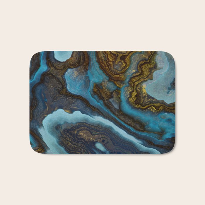 Blue Agate Bath Mat Gallery Image 1