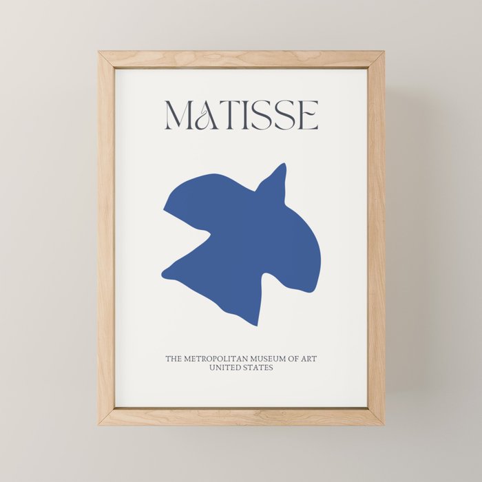 Matisse Blue Bird Cutout  Mini Art Print Gallery Image 1
