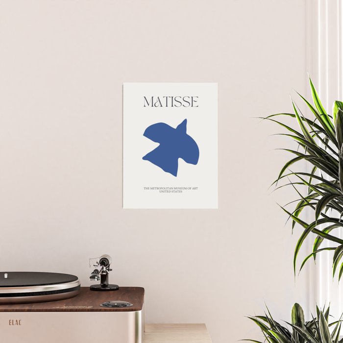 Matisse Blue Bird Cutout  Poster Gallery Image 2