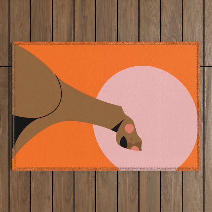 Pink Power Outdoor Rug Gallery Image 1