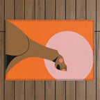 Pink Power Outdoor Rug Gallery Image 1