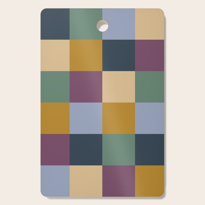 Bold Retro Checks Pattern - Large XIV Cutting Board Gallery Image 1