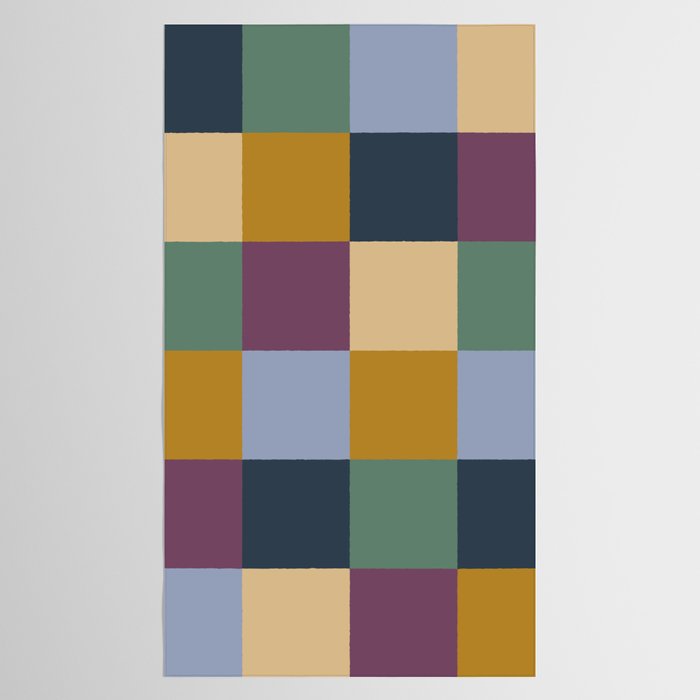 Bold Retro Checks Pattern - Large XIV Tablecloth Gallery Image 2