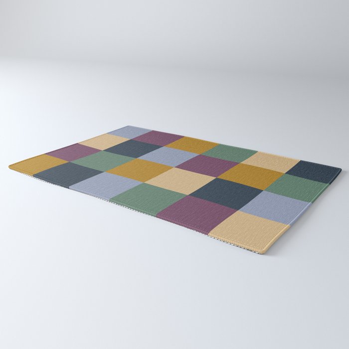 Bold Retro Checks Pattern - Large XIV Rug Gallery Image 3