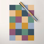 Bold Retro Checks Pattern - Large XIV Wrapping Paper Gallery Image 1