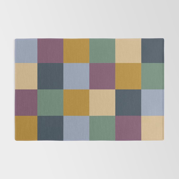 Bold Retro Checks Pattern - Large XIV Rug Gallery Image 2