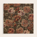 ORANGE LILY AND POPPY Wood Wall Art Gallery Image 1