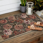 ORANGE LILY AND POPPY Outdoor Rug Gallery Image 2