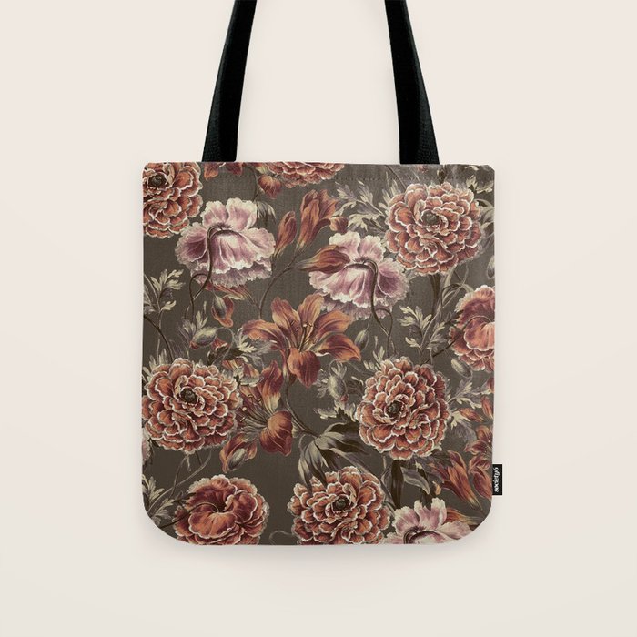 ORANGE LILY AND POPPY Tote Bag Gallery Image 1