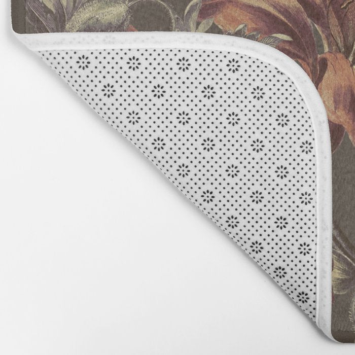 ORANGE LILY AND POPPY Bath Mat Gallery Image 2