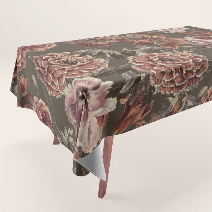 ORANGE LILY AND POPPY Tablecloth Gallery Image 1