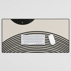 Woodblock Art, Mid Century illustration Desk Mat Gallery Image 1