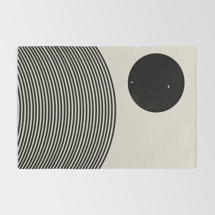 Woodblock Art, Mid Century illustration Rug Gallery Image 2
