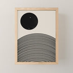 Woodblock Art, Mid Century illustration Mini Art Print Gallery Image 1