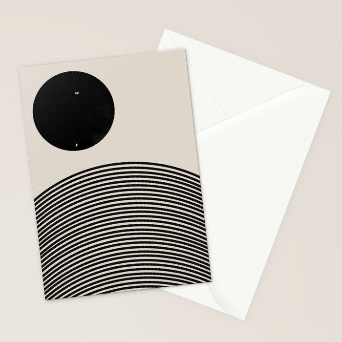 Woodblock Art, Mid Century illustration Stationery Card Gallery Image 2