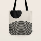 Woodblock Art, Mid Century illustration Tote Bag Gallery Image 1