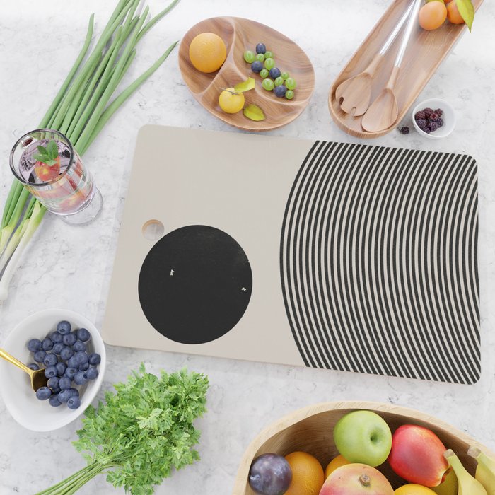 Woodblock Art, Mid Century illustration Cutting Board Gallery Image 2