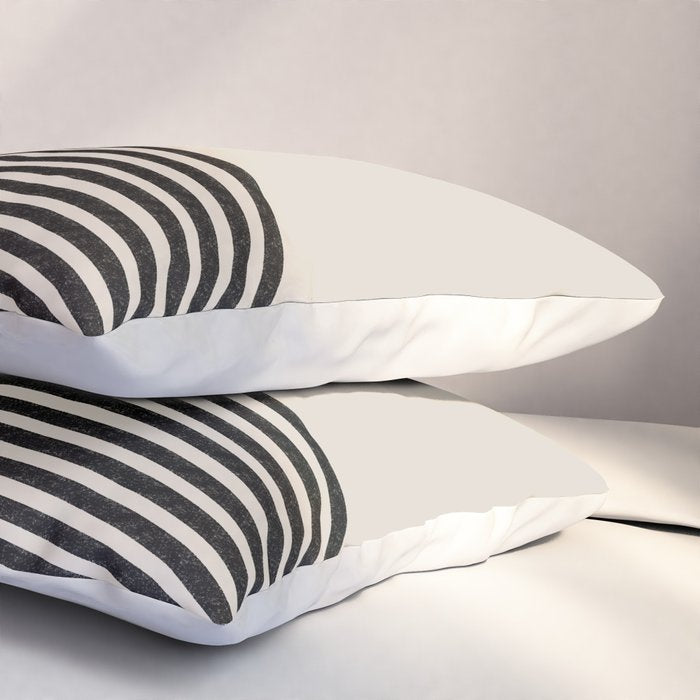 Woodblock Art, Mid Century illustration Pillow Sham Gallery Image 3