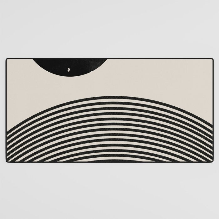 Woodblock Art, Mid Century illustration Desk Mat Gallery Image 3