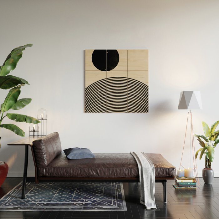 Woodblock Art, Mid Century illustration Wood Wall Art Gallery Image 2