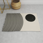 Woodblock Art, Mid Century illustration Rug Gallery Image 1