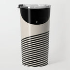 Woodblock Art, Mid Century illustration Travel Mug Gallery Image 3