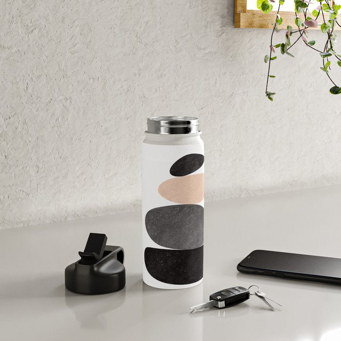 Peaceful, Zen, Balance, Geometric Art Water Bottle Gallery Image 4