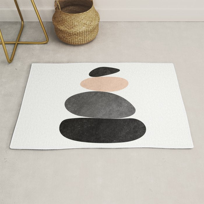 Peaceful, Zen, Balance, Geometric Art Rug Gallery Image 1
