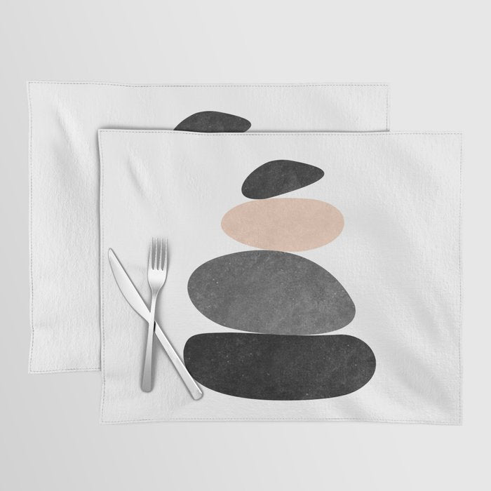 Peaceful, Zen, Balance, Geometric Art Placemat Gallery Image 1