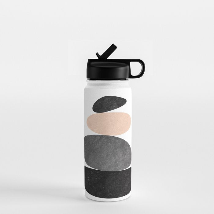 Peaceful, Zen, Balance, Geometric Art Water Bottle Gallery Image 1