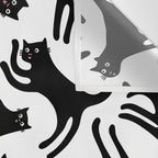 Black Cats Blep! Wall Tapestry Gallery Image 3