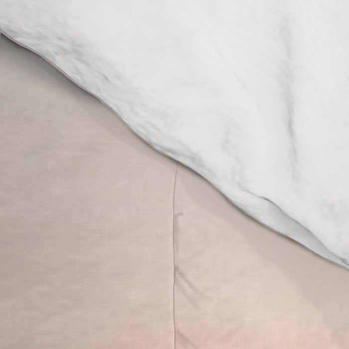 Desert Dream Waves_ Teal Green & perfectly pale Pink_ brush strokes abstract painting Comforter Gallery Image 4