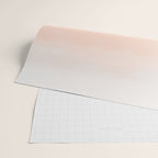 Desert Dream Waves_ Teal Green & perfectly pale Pink_ brush strokes abstract painting Wrapping Paper Gallery Image 2