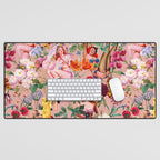 Floral and Pin-Up Girls III Desk Mat Gallery Image 1